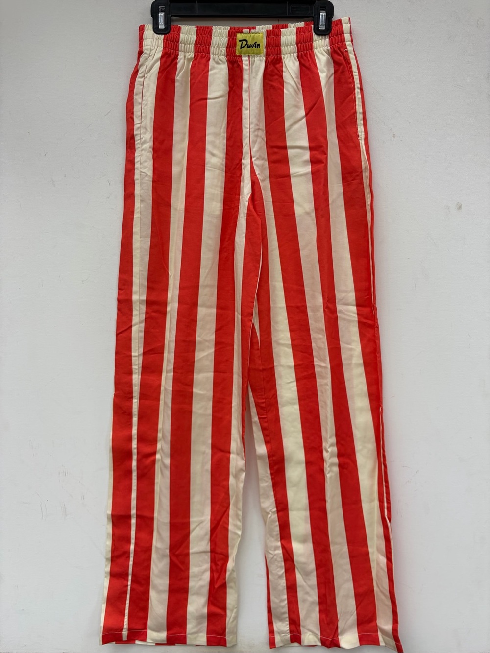 Duvin Orange Striped Pants